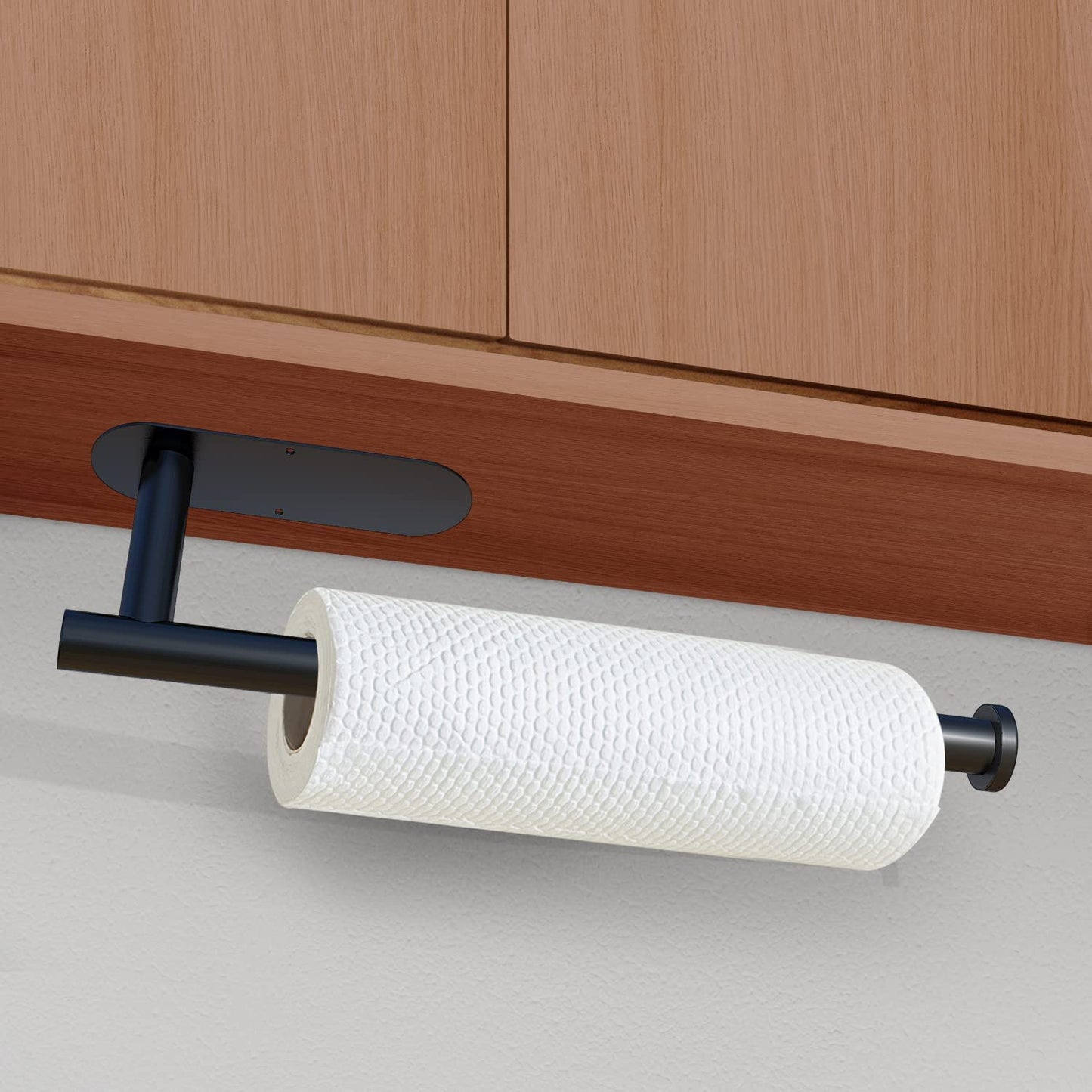 Paper Towel Holder under Cabinet Wall Mount for Kitchen Paper Towel, Self-Adhesive Paper Towel Bar, Paper Towel Rack, SUS304 Stainless Steel 13 Inch