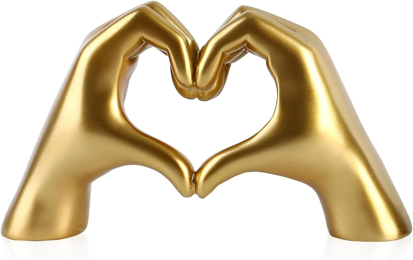 Taylor Heart Hands Sculpture Decor for Bedroom Living Room Table Merch, Aesthetic Modern Love Finger Heart Hands Statues, Boho Wedding Home Decor Accessories, Gifts for Women Anniversary (Gold)