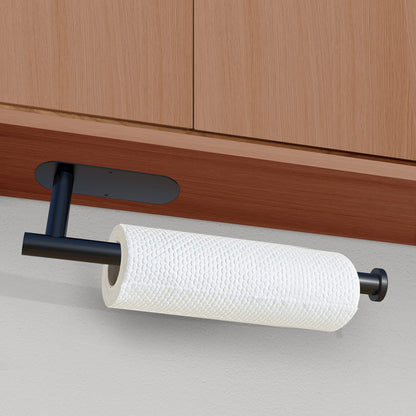 Paper Towel Holder under Cabinet Wall Mount for Kitchen Paper Towel, Self-Adhesive Paper Towel Bar, Paper Towel Rack, SUS304 Stainless Steel 13 Inch
